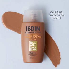 Fotoprotector ISDIN Fusion Water MAGIC Color Escura FPS 50
