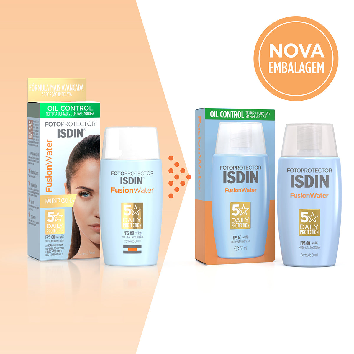 Fotoprotector ISDIN Fusion Water FPS 60